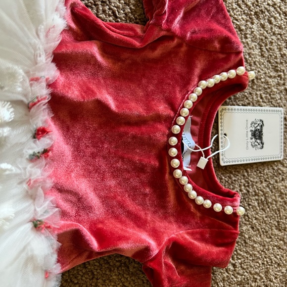 Size 2 red and white tutu flower dress - Picture 2 of 4